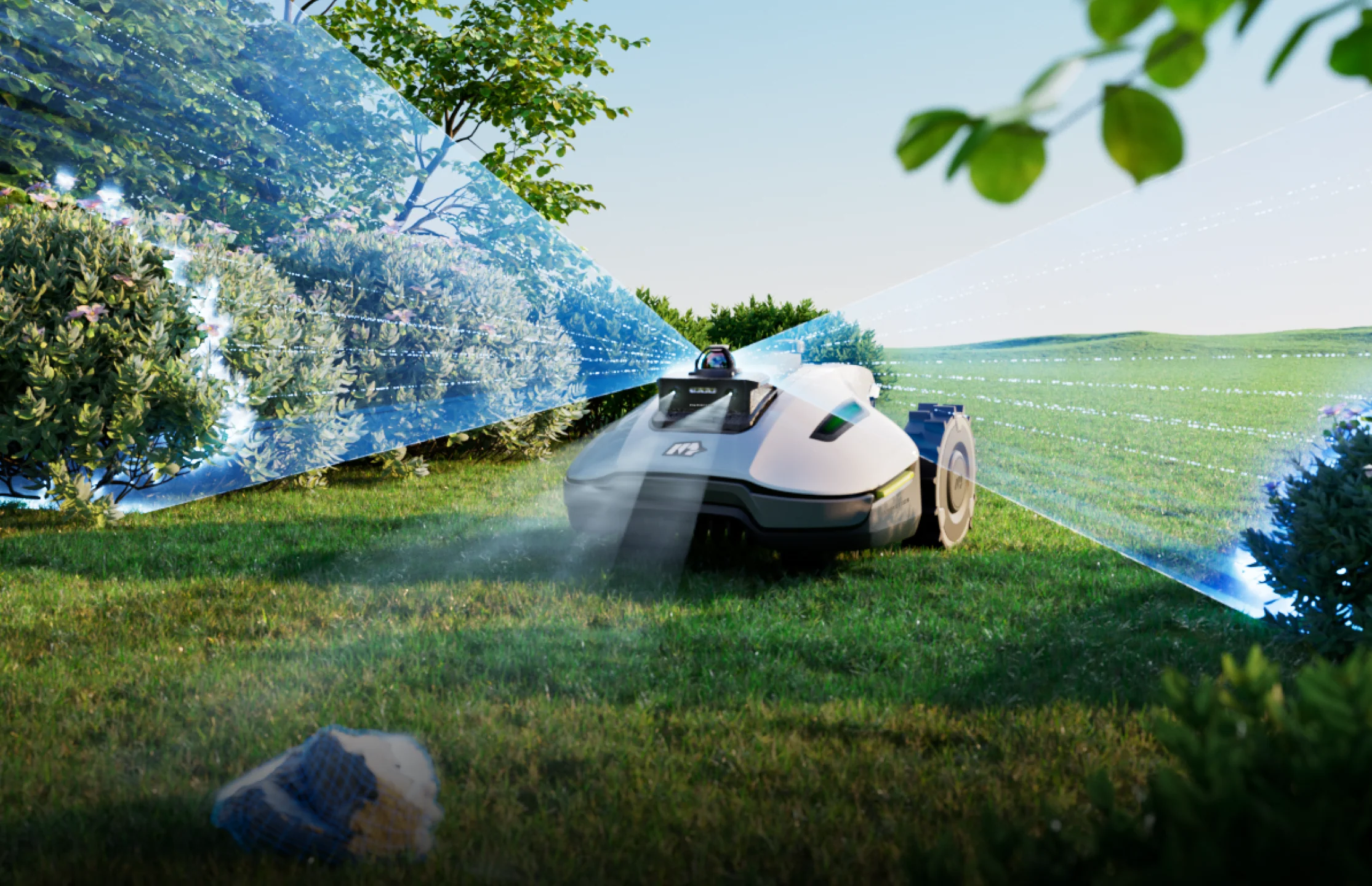 Robot cortacésped sin cable con navegación RTK GPS para jardín en España