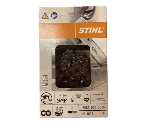 Cadena Motosierra STIHL 325″ Rapid Duro 3 WIDIA 74 Eslabones STIHL 36670000074